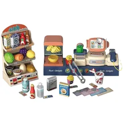 Coemo 2in1 Spielzeugkasse und Supermarkt Nico 42 tlg Zubehör