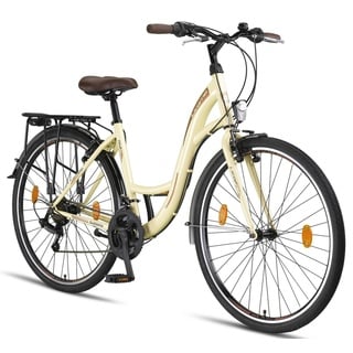 Licorne Bike Stella Premium City Bike 20,24,26 und 28 Zoll Fahrrad für Mädchen Herren und Damen 21 Gang (6 Gang bei 20 Zoll) Holland Citybike