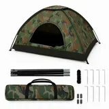 ARATERVIO Pop-Up Wurfzelt für 3–4 Personen, wasserdichtes Camping Zelt, leichtes Schnellaufbau Einwand-Zelt, tragbares Outdoor Zelt für Strand, Festival, Wandern & Camping (Tarnung)