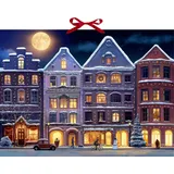 Coppenrath Verlag Wand-Adventskalender Winterstadt am Abend