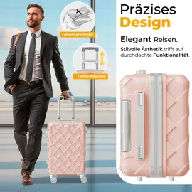 Kesser 4-Rollen 66 cm / 84 l rosa