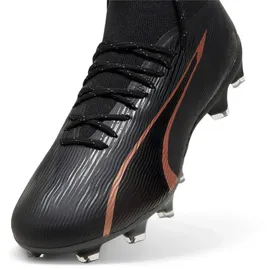 Puma Ultra PRO FG/AG Soccer Shoe, Black-Copper Rose, 45