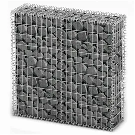 vidaXL Steinkorb Gabione mit Deckeln 100 × 100 × 30 cm