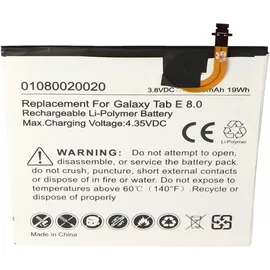 AccuCell Akku für Samsung Galaxy Tab 5, E 8.0, E 8.0 4G LTE, E 8.0 TD-LTE