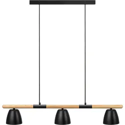 NORDLUX Pendelleuchte "THEO", schwarz, Ø 12,5cm, Lampen