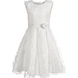 happy girls - Kleid GLORIA mit Bindegürtel in ecru, Gr.122