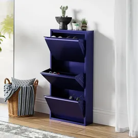 [en.casa] Sokndal 50 x 104 x 15 cm Nachtblau / blau