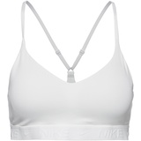 Nike Df Indy LGT Damen Sport-BH, White/Stone Mauve, M