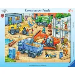 Puzzle - Große Baustellenfahrzeuge - 40 Teile