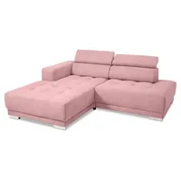 SOMETA Ecksofa Cocoon Stoff Rosa Rose