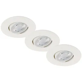Briloner Einbauleuchte 3er Set 4,9W warmweiß