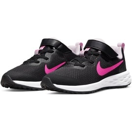 Nike Revolution 6 Sneaker, Black/Hyper PINK-PINK Foam, 29.5