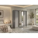 MKS Schiebetürenschrank DIANA 180 x 216 x 61 cm Grau