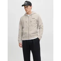 JACK & JONES JJESOHO SWEAT Kapuzensweatshirt Herren Beige/Grau XXL