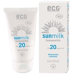 Eco Cosmetics Sonnenmilch - LSF20 Sensitive Sonnenschutz 75 ml