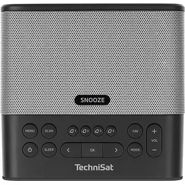 TechniSat DIGITRADIO 52 BT DAB+/UKW-Uhrenradio mit Bluetooth-Funktion, DAB+/UKW, DAB, DAB+, AM, FM, Bluetooth, Schwarz