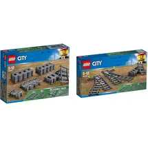 LEGO City 2er Set Schienen + Weichen 60205, 60238