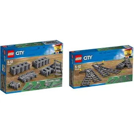 LEGO City 2er Set Schienen + Weichen 60205, 60238