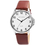 Just Watch Herren-Uhr Echt Leder Dornschließe Analog Quarz JW20160