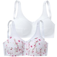 PETITE FLEUR Entlastungs-BH Damen bedruckt+weiß Gr.80C