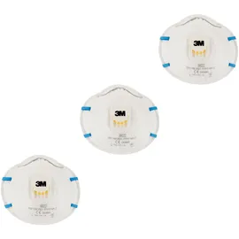 3M Atemschutzmaske Cool Flow 8822, Ffp2 mit Ventil, 3 Stück