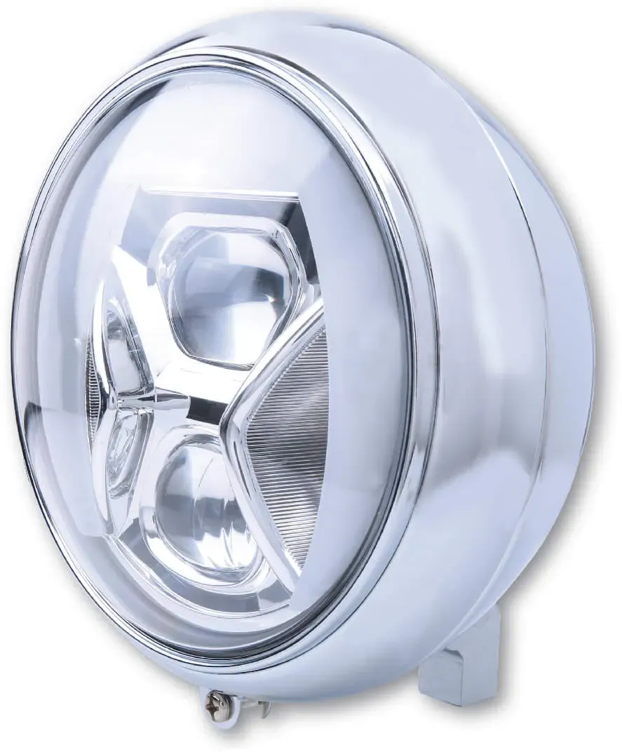 HIGHSIDER 7 Zoll LED Scheinwerfer YUMA 2 TYP 8 mit TFL, Kurvenlicht, silber