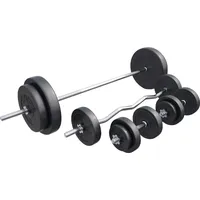 Gorilla Sports Hantelset 100 kg Kurzhanteln schwarz