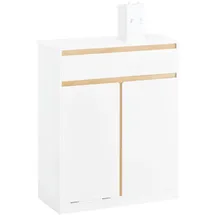 SoBuy Badezimmerschrank 71 x 85 x 33 cm Weiß