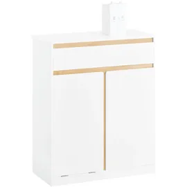 SoBuy Badezimmerschrank 71 x 85 x 33 cm Weiß