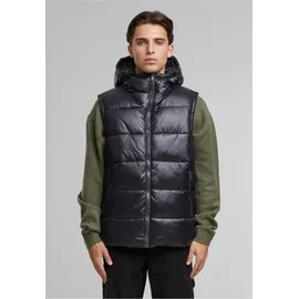 URBAN CLASSICS Recycled Hooded Puffer Weste Black 2XL