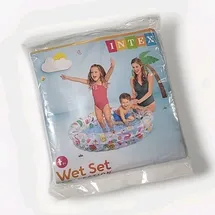 Intex Planschbecken Just Fruity 122 cm - Aufblasbarer Babypool Flamingo