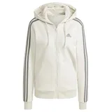 Adidas Damen Essentials 3-Stripes Full-Zip Fleece Hoodie, Alumina, XS