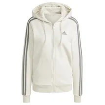 Adidas Damen Essentials 3-Stripes Full-Zip Fleece Hoodie, Alumina, XS