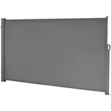 pro.tec Seitenmarkise 300 x 160 cm Grau Stahl