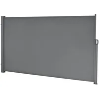 pro.tec Seitenmarkise 300 x 160 cm Grau Stahl