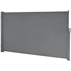 pro.tec Seitenmarkise 300 x 160 cm Grau Stahl