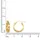 Fascination by Ellen K. Creolen 375 Gelbgold glanz diamantiert one-size