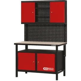 KS Tools Profi-Werkbank mit 2 Türen, H840xB1200xT600mm