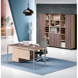JV Möbel Arbeitstisch Beige Ecke Tisch Bürotisch), Schreibtisch Büromöbel Holz