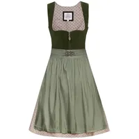 MarJo Dirndl Samt Dirndl 2tlg. - PIA - moos/altrosé/zypresse 48