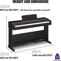 Yamaha Ydp-105b Digitalpiano Black