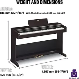 Yamaha Ydp-105b Digitalpiano Black