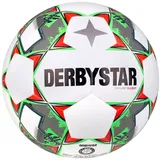 derbystar Brillant Dual-Bonded S-Light 290g Leicht-Fußball weiß/grün/rot 4