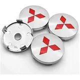 WSADRFXS 4 Stück Auto Radnabenkappen für Mitsubishi Space Star 2013-2019 60MM, Felgendeckel Staubdicht Verschleißfest Nabendeckel Felgendeckel Schmücken Zubehör