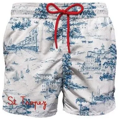 MC2 Saint Barth Jean Printed BOY Swim Short st tropez toile 01 emb (01666H) 8 yrs