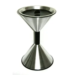 Stand Aschenbecher Edelstahl SZ 70x40cm SZAGATO Made in Germany Aschenbecher für draußen mit Deckel Standaschenbecher Stand Aschenbecher outdoor