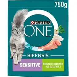 Purina ONE BIFENSIS Sensitive Truthahn und Reis 750 g