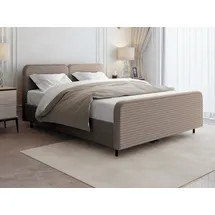 beautysofa LEA 180 x 200 cm Beige/Bronze