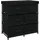 vidaXL Aufbewahrungsschrank 55 x 29 x 55 cm 6-tlg. schwarz