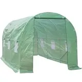 Outsunny Foliengewächshaus 4,50 x 2,00 x 2,00 m grün